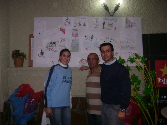 Entrega de premios taller de Navidad postales navideñas Carolinas Altas