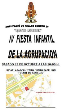 IV FESTIVAL INFANTIL AGRUPACIÓN QUATRE CARRERES