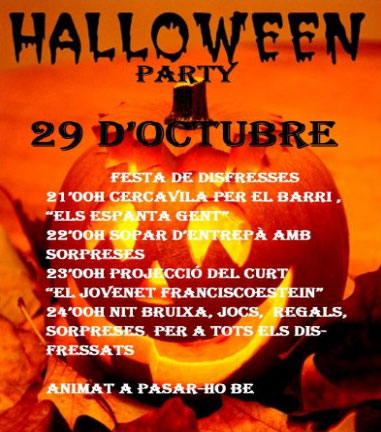 HALLOWEEN PARTY EN LA FALLA GRAU de GANDIA
