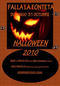 FIESTA HALLOWEEN 2010 Falla la Fonteta