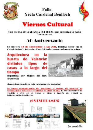 Viernes Cultural Falla Yecla - Cardenal Benlloch