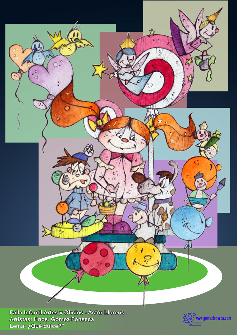 Boceto Falla INFANTIL 2011 - Falla Artes y Oficios - Actor llorens Boceto Falla INFANTIL 2011 - Falla Artes y Oficios - Actor llorens