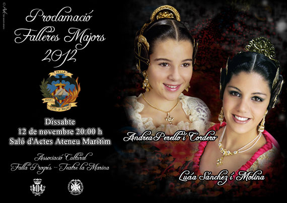 PROCLAMACIÓN FALLERAS MAYORES 2012 FALLA PROGRESO - TEATRO LA MARINA