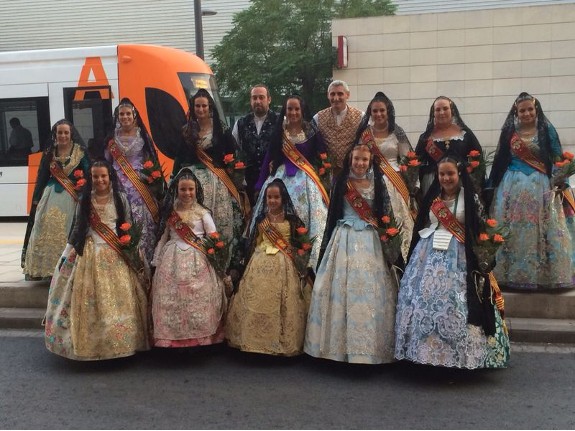 Las FFMM de Dénia y sus cortes antes de la Ofrenda de San Vicente