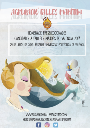 Cartel Homenatge Preseleccionades Agrupació Marítim 2017