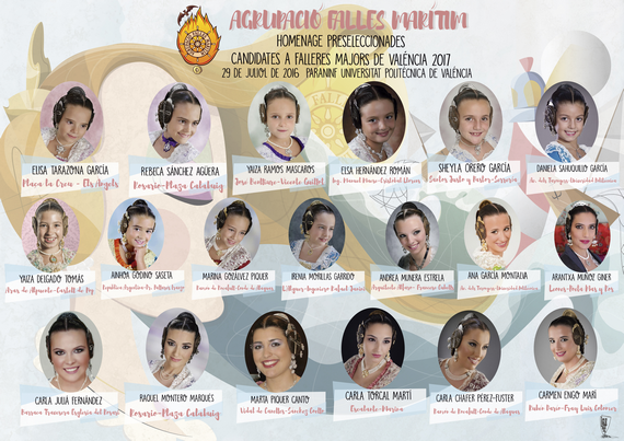 Preseleccionades 2017 Agrupació Marítim